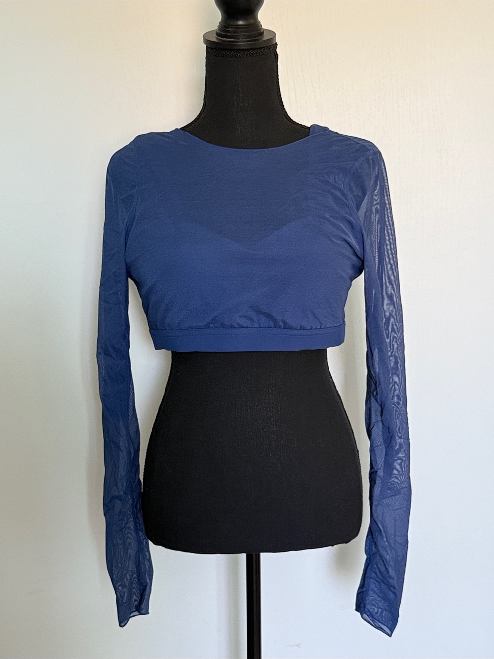 POPFLEX Active Coquette Long Sleeve in Navy Blue | Sz XL